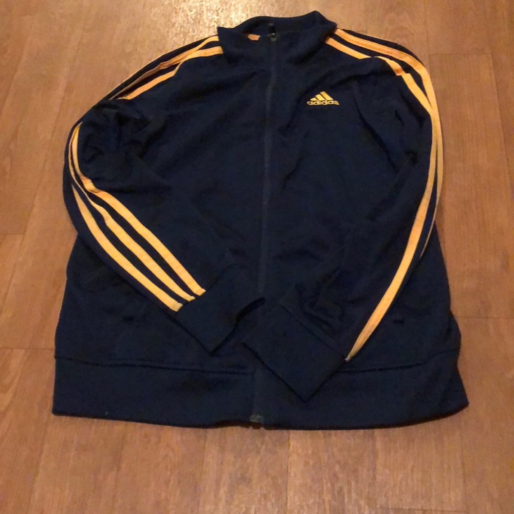 Adidas Navy Blue & Gold Jacket